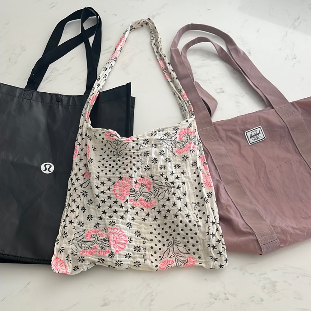 Herschel, Lululemon, Free People Bag bundle